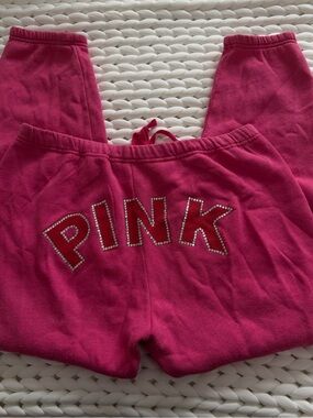 Victoria's Secret PINK Hot Pink Fleece Lounge Sweatpants